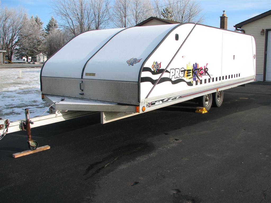 2008 Floe Enclosed Aluminum Snowmobile Trailer Main Image